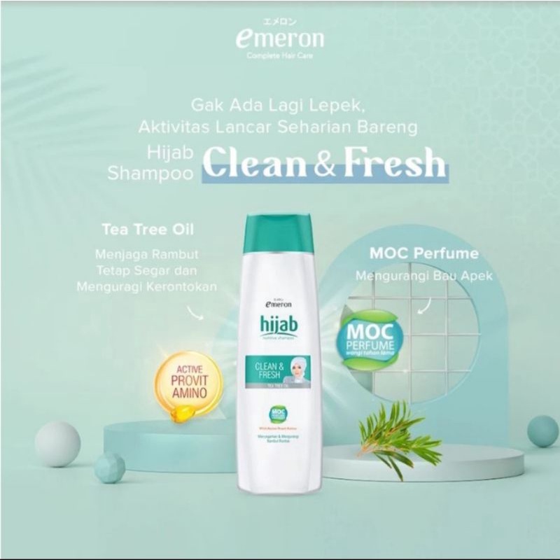 Emeron Shampoo Hijab Clean &amp; Fresh 170mL