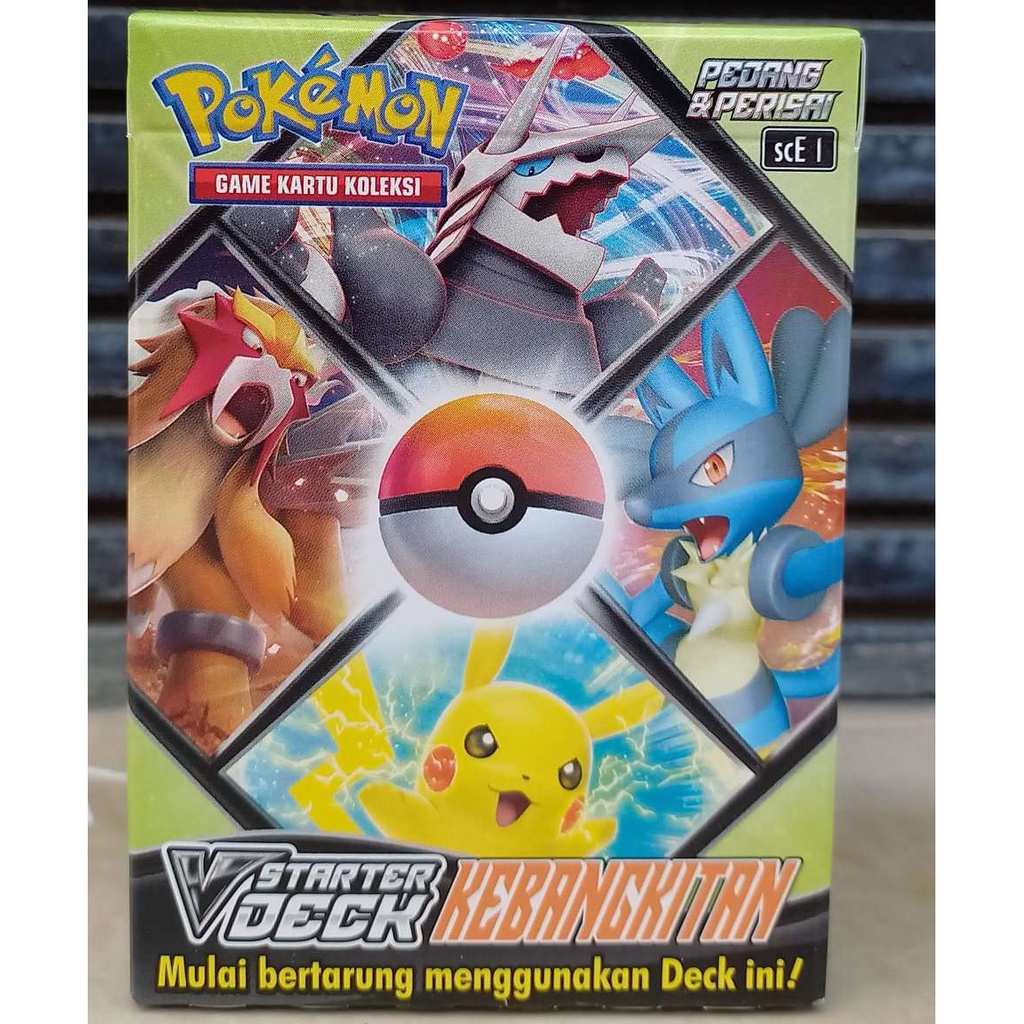 Kartu Pokemon TCG V Starter Deck Kebangkitan SCE Pedang Perisai
