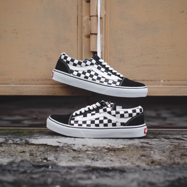 vans old skool checkerboard japan