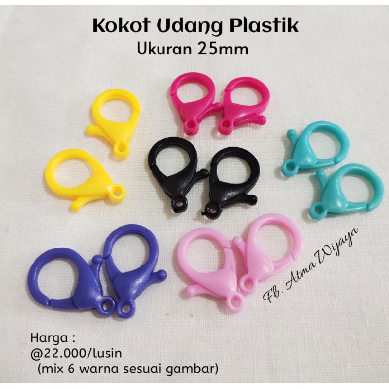 Kokot Udang Plastik 25mm