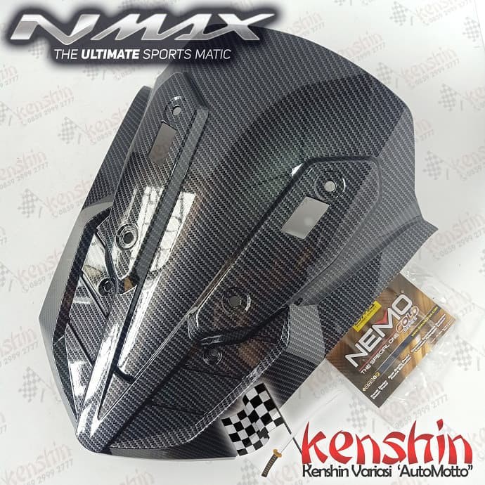 Cover Dada Tengah Bodi Depan NMAX 2020 Carbon ALL NEW NMAX 2020