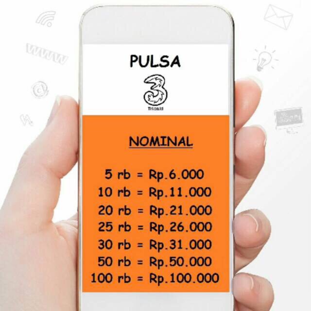 PULSA REGULAR THREE / TRI ELEKTRIK 20000 / 20RIBU / 20K