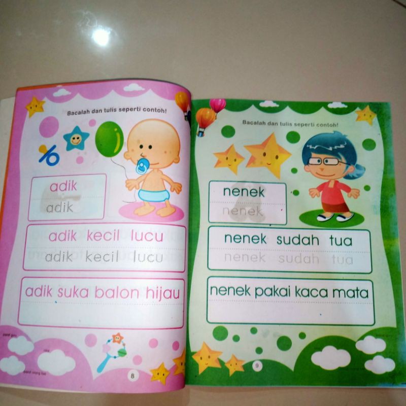 buku pandai belajar calistung full colour 48 halaman (21×28cm)