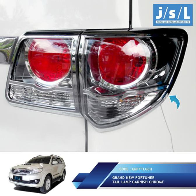 MURAH Toyota Fortuner Garnish Lampu Belakang 2014 2015 JSL/Tail Lamp Garnish HEMAT