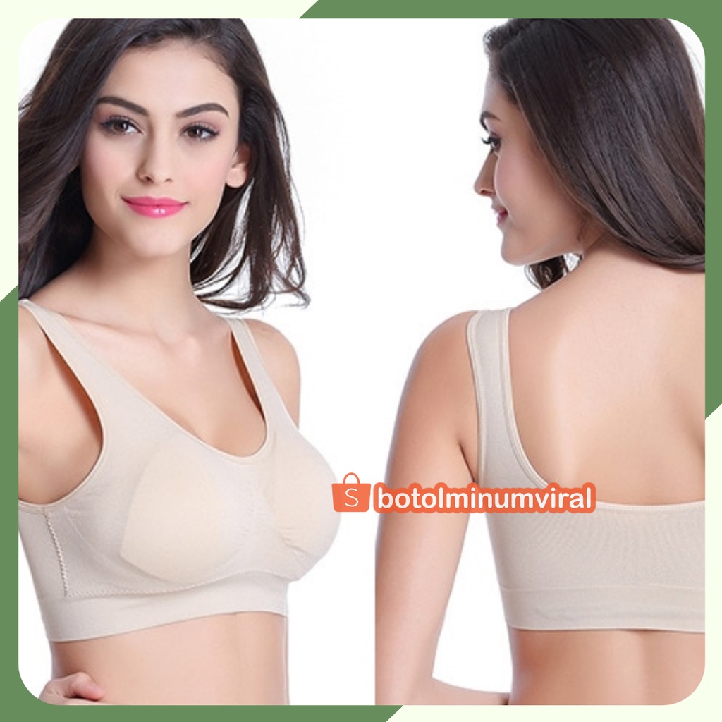 Genie Bra Premium Classic BH Sport bra Olahraga Isi 3 PCS Sexy linger Premium