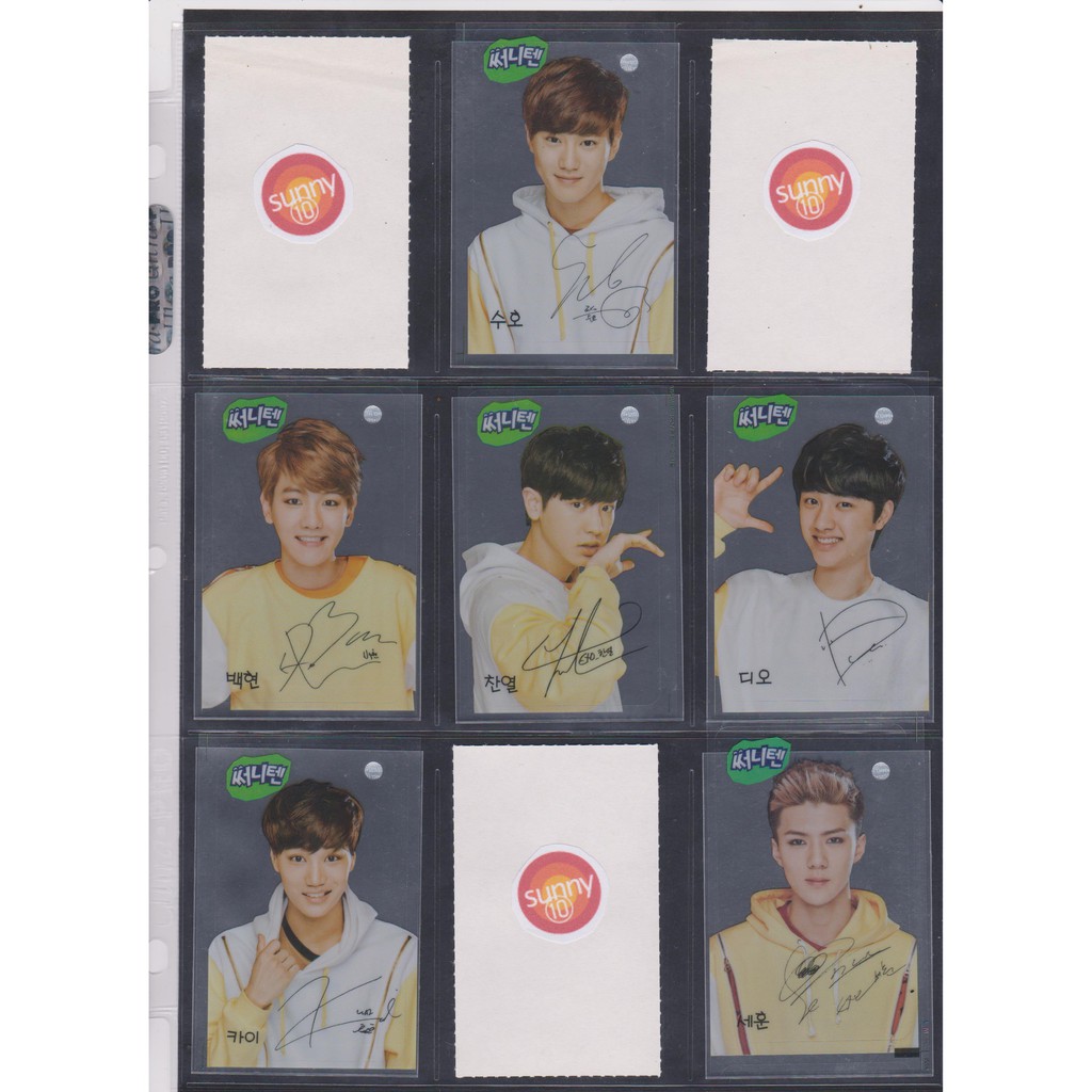 OFFICIAL EXO-K SUNNY10 VERSION 4 STICKERS