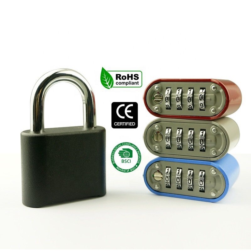Gembok Wasaka padlock 4 digits combination key anti air anti karat untuk indoor dan outdoor