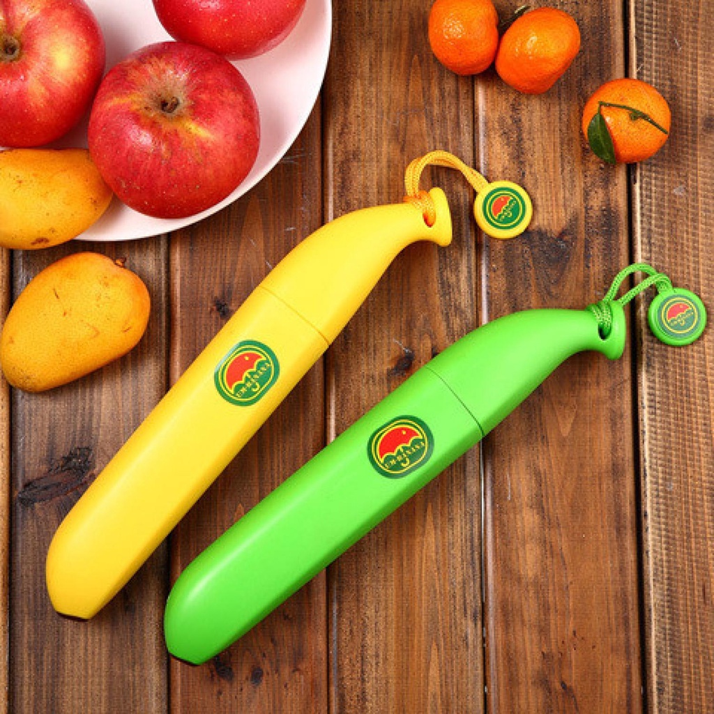 Payung Bentuk Buah Pisang Banana Umbrella / Payung Lipat Lucu Unik Bentuk Buah Pisang Kuning / Payung Kecil Ringkas untuk Anak Anak dan Orang Dewasa Murah Desain Buah / Payung anti UV untuk Panas dan Hujan / Barang Unik Lucu