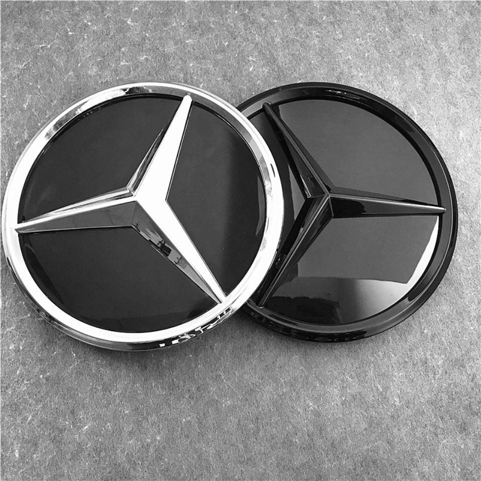 Stiker Emblem / Badge 18.5cm / 20.5cm Untuk Mercedes Benz A C E S Class CLA GLA C200 E300L GLC GLE GLS W176 W177 W242 W202 W132 W412