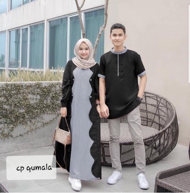 JC- Cp qumala / Couple muslim / Baju pasangan kekinian / Couple Lebaran 2022