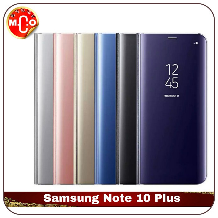 Samsung Galaxy Note 10 Plus Mirror Clear View Case Casing Cover HP