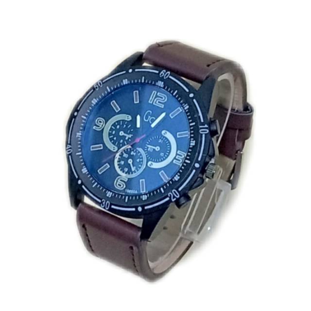 Jam Tangan Pria Korea Sporty GCC Crono Off Strap Kulit