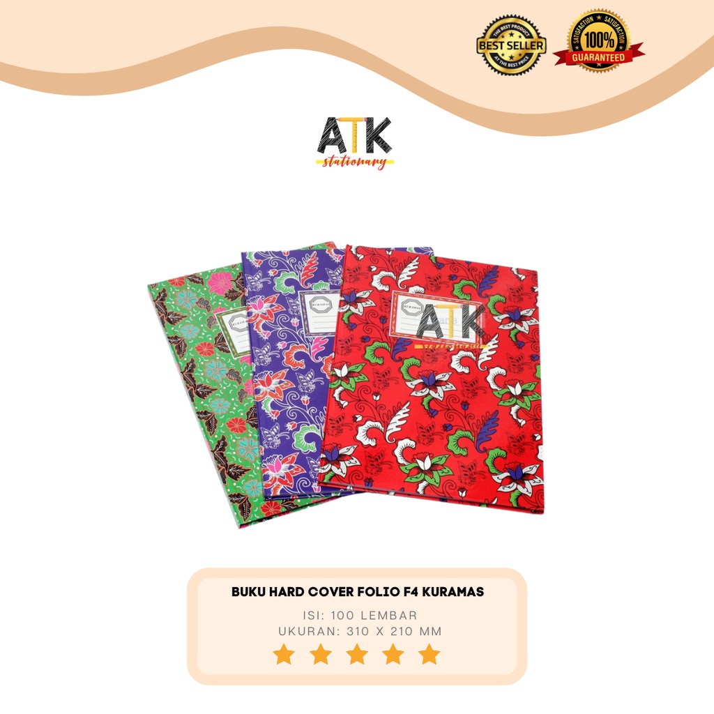 

Buku Folio Kuramas Hardcover 100 Lembar atk