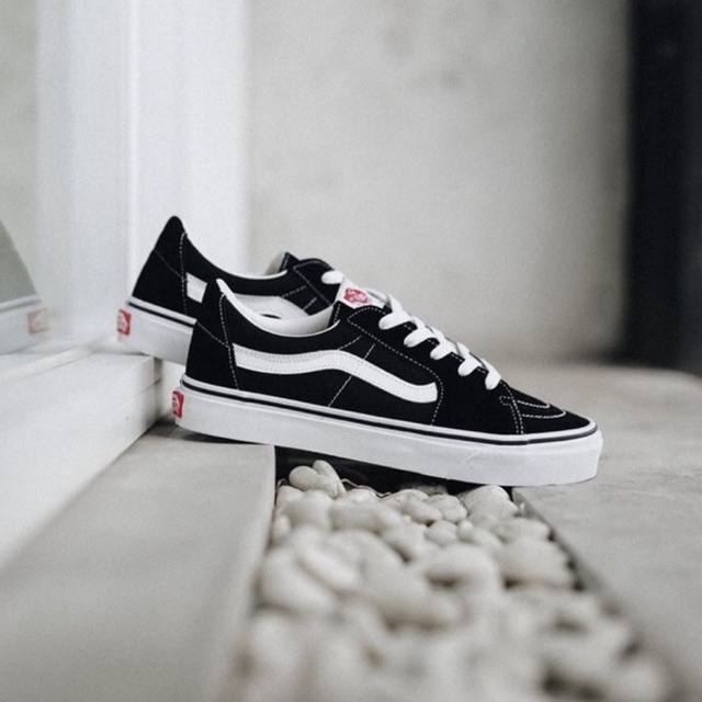 V4ns SK8-Low Black/White Classic Original