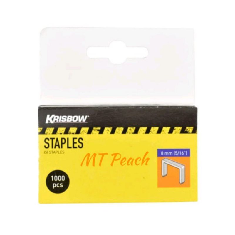

KRISBOW ISI ULANG STAPLES 8MM 1000 PCS LENGTH 11.3MM