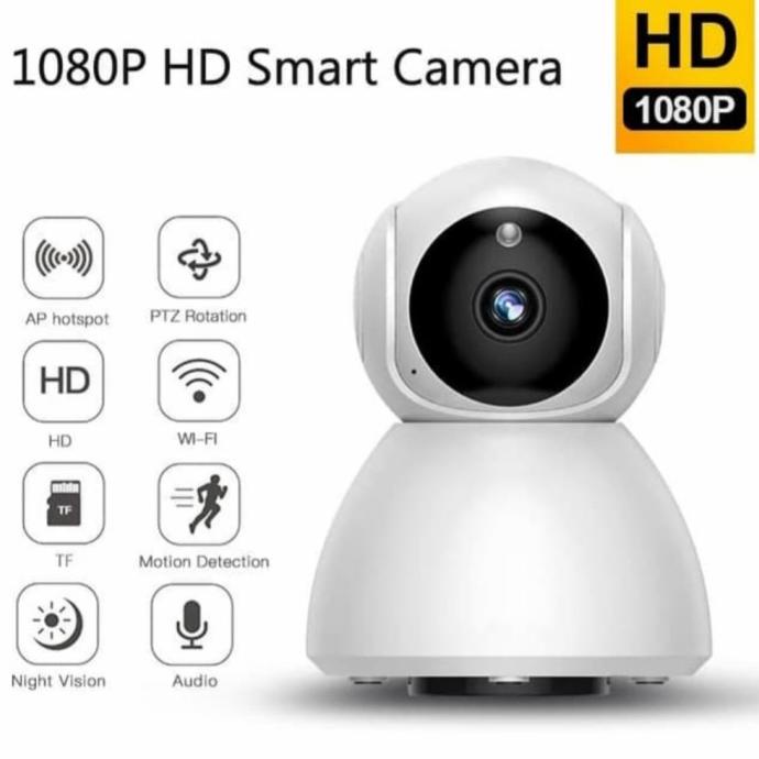 Ip Camera V380 2Mp Full Hd 1080P Wireless Cctv Wifi Snowman Ap Mode Diskon R34A