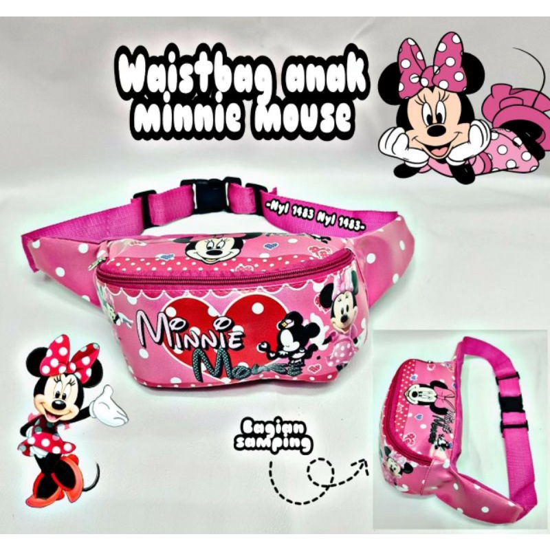 &quot;aurabagss&quot; - Tas Anak Waist Bag Anak Tas Pinggang Anak Perempuan LOL UNICORN HELLO KITTY TSUM TSUM Waist Bag Termurah WaistBag Motif Karakter Kartun