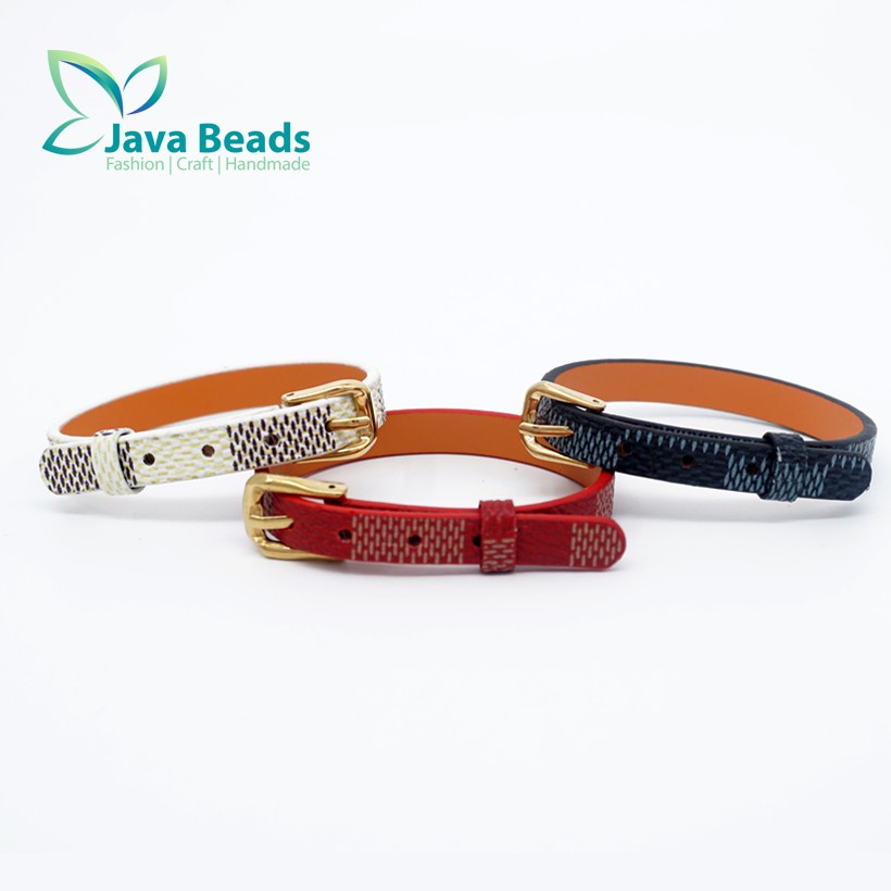 Gelang Sabuk Kulit Gelang Gesper Kulit Premium Lv