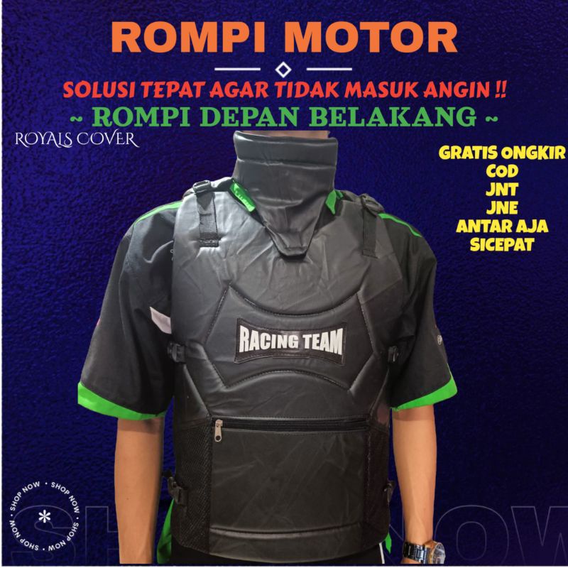 ROMPI MOTOR ANTI ANGIN/ROMPI MOTOR PRIA/ROMPI PELINDUNG DADA