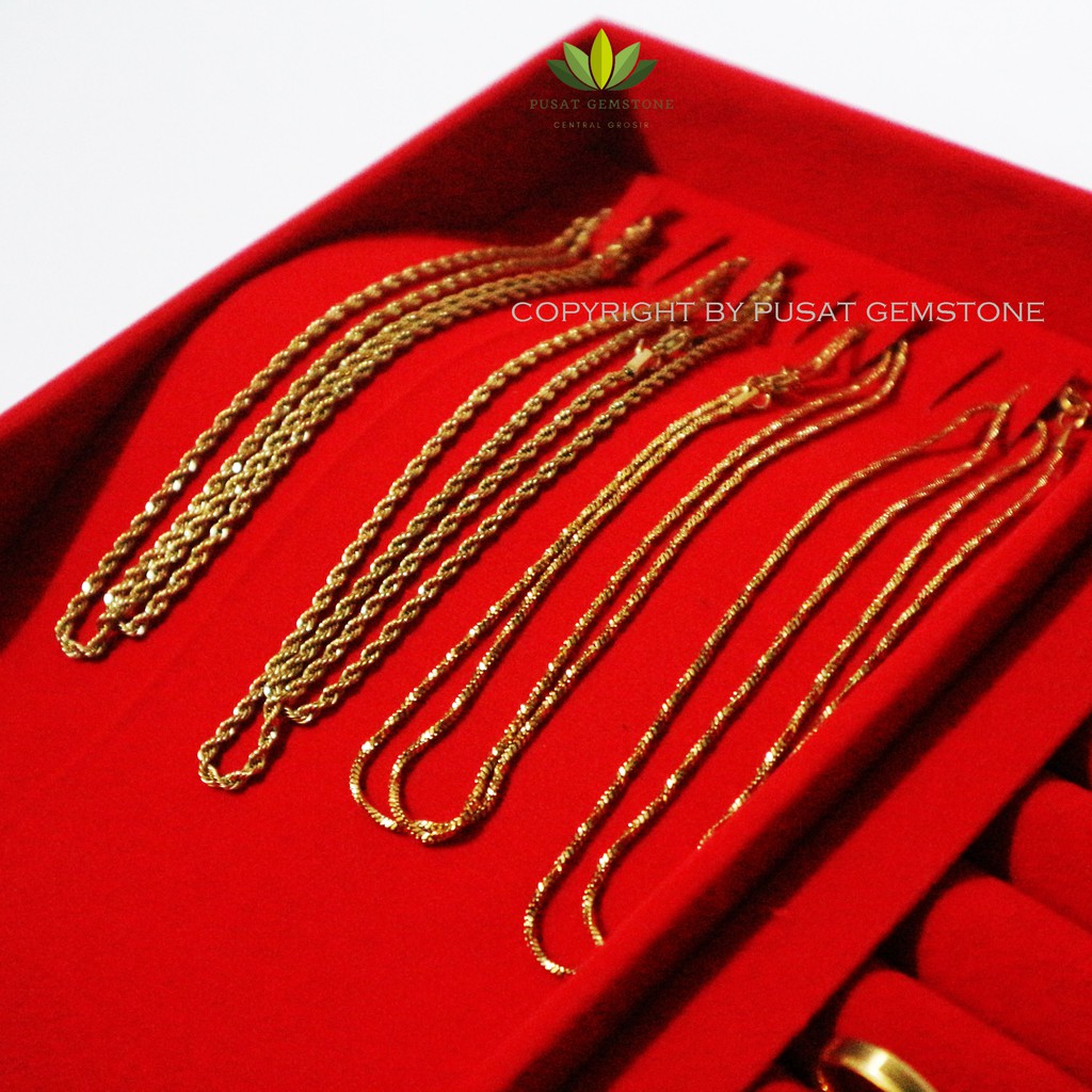 Kotak Kalung Gelombang cincin