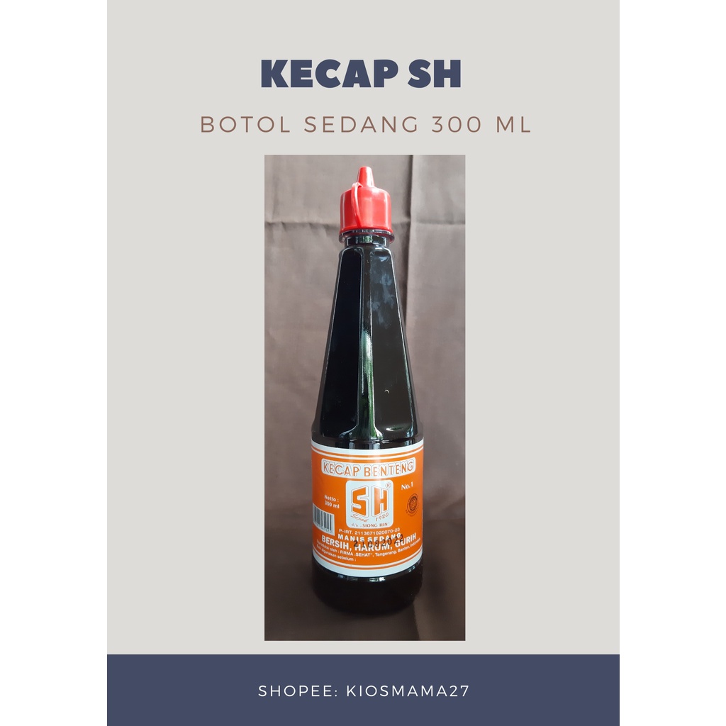 

Kecap Benteng SH Botol Sedang 300 ml