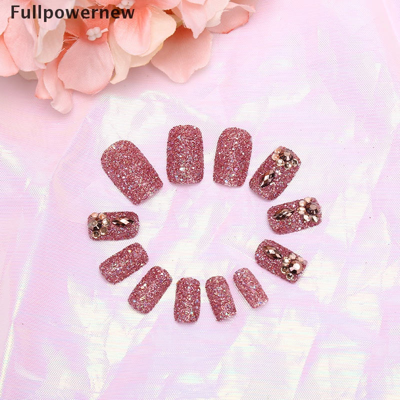 FULL 24pcs bride nail False Nails Art Acrylic Full Cover Tips Manicure  removable