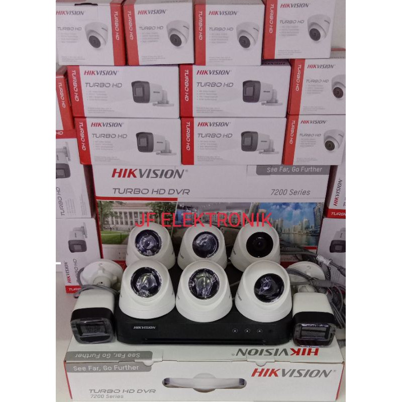 paket cctv hikvision 5mp 8 channel 8 camera hikvision 5mp