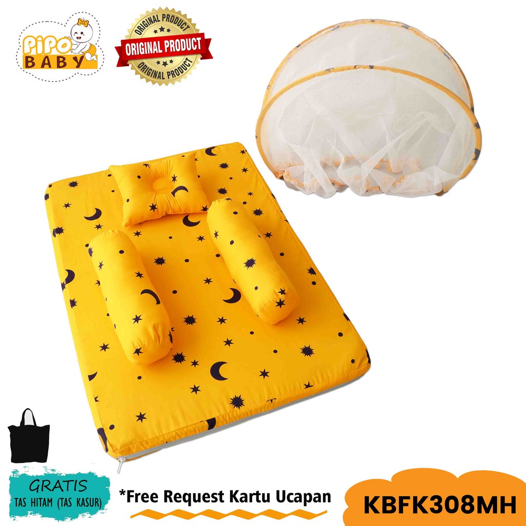 Kasur Bayi Flat Paket Perlengkapan Bayi Baby Gift Set Kado Lahiran Tempat Tidur Baby-1