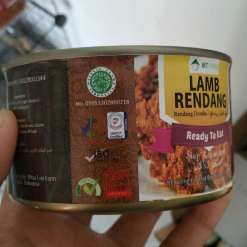 

Rendang Daging Domba Premium Netto 185gr