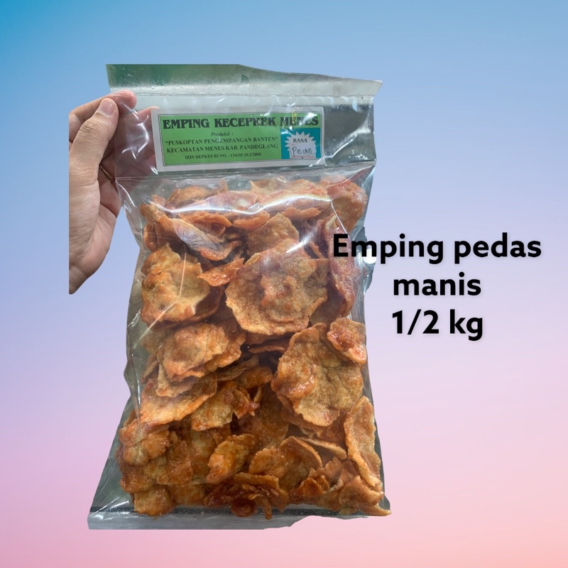 

Emping Pedas Manis 1/2kg