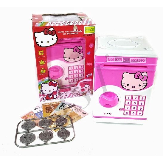 IST Celengan Brankas HelloKitty Uang Mainan