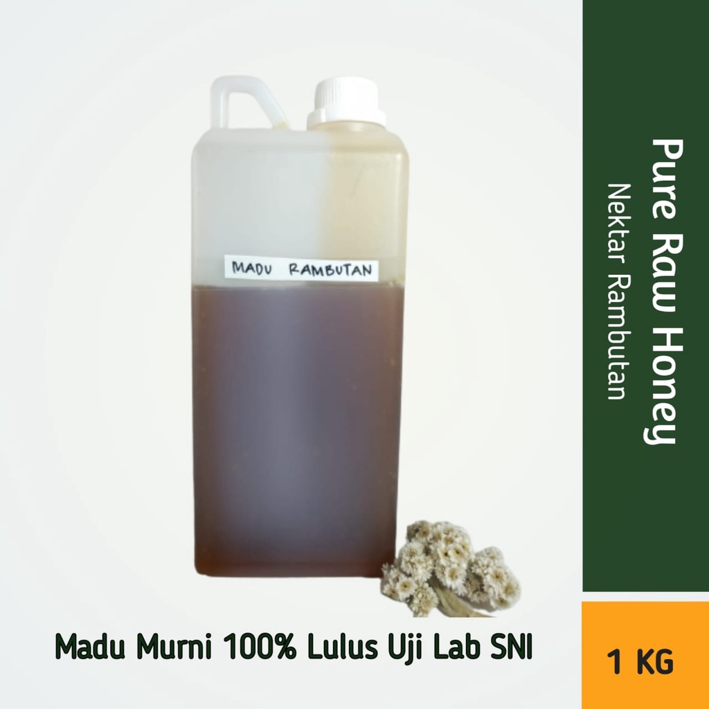 

Madu Asmuni Madu Murni Asli Bunga Rambutan 1 KG Nektar 100% Alami Pure Natural Raw Honey Madu Kesehatan