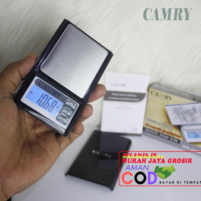 Termurah  Camry Pocket Scale 100-0.01 Gram Timbangan Emas Timbangan digital barang berkualitas