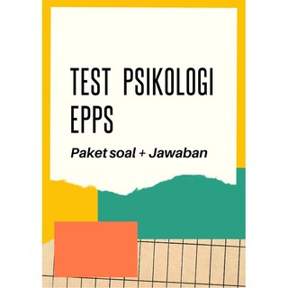 Software Alat Tes Psikologi Sixteen Personality Factors 16 Pf Test Shopee Indonesia