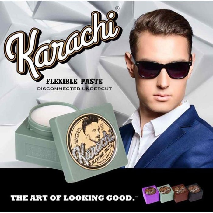 Karachi Hair Pomade Water Based 70gr - Flexible Paste BPOM Original Pomed Warna Rambut TERLARISS 