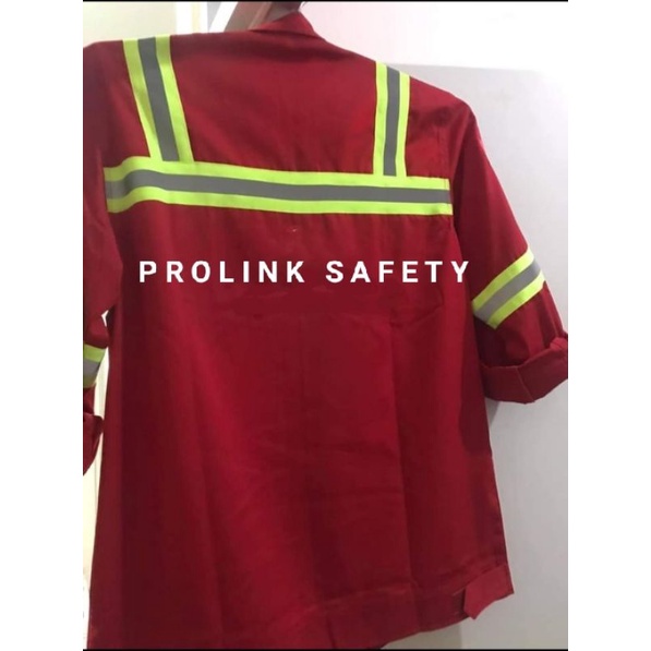 SERAGAM SAFETY MERAH HSE ATASAN WEARPACK