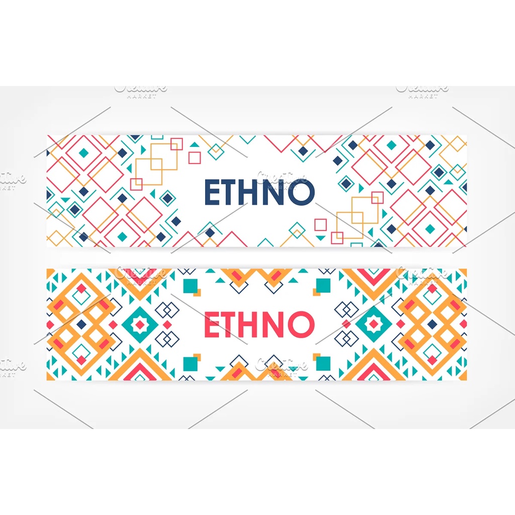 Geometric Elements In Ethnic Style