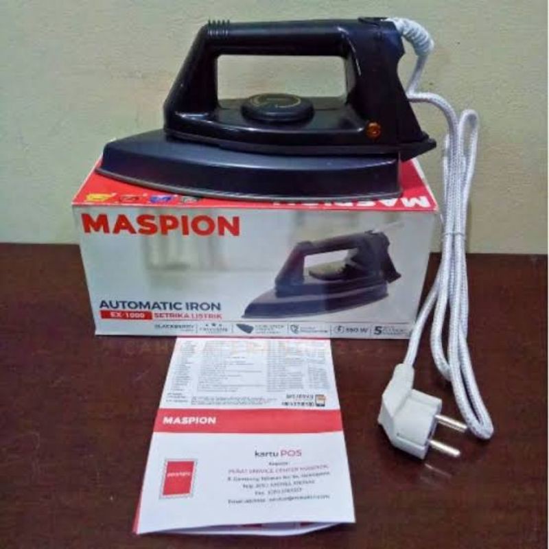 Setrika Maspion EX 1000 Automatic Iron Dry Iron  Original Baru dan Bergaransi Resmi