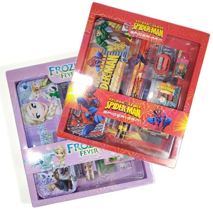 

Set Alat Tulis Karakter Anak Sekolah Kids Stationary Kotak Pensil Raut 090