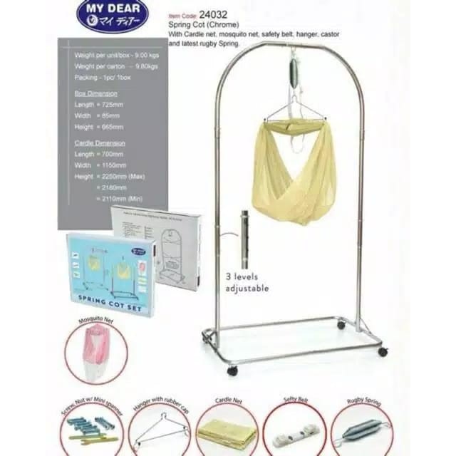 Tiang Ayunan Komplit My Dear Besar / My Dear Tiang Ayunan Jumbo Komplit dengan kain dan kelambu