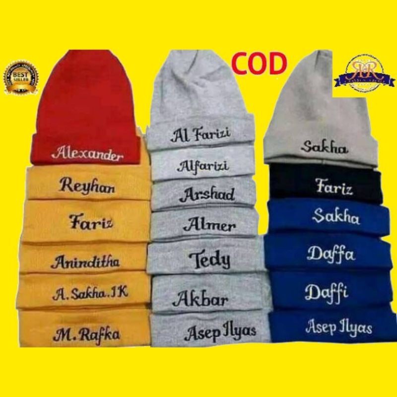 Kupluk Anak Gratis Bordir Nama Suka-Suka