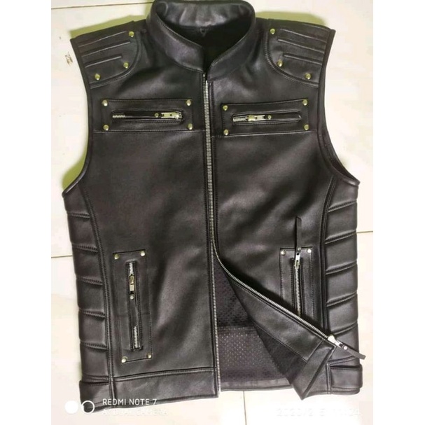TERMURAH Rompi Kulit Bikers Koboy / Rompi Sintetis / Rompi Bikers / Rompi Koboy / Rompi Pria