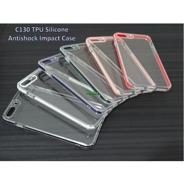 C130 Iphone 7 / 7+ / 8 / 8+ / X / XS / XR / XS MAX AntiShock Square Silicone Case