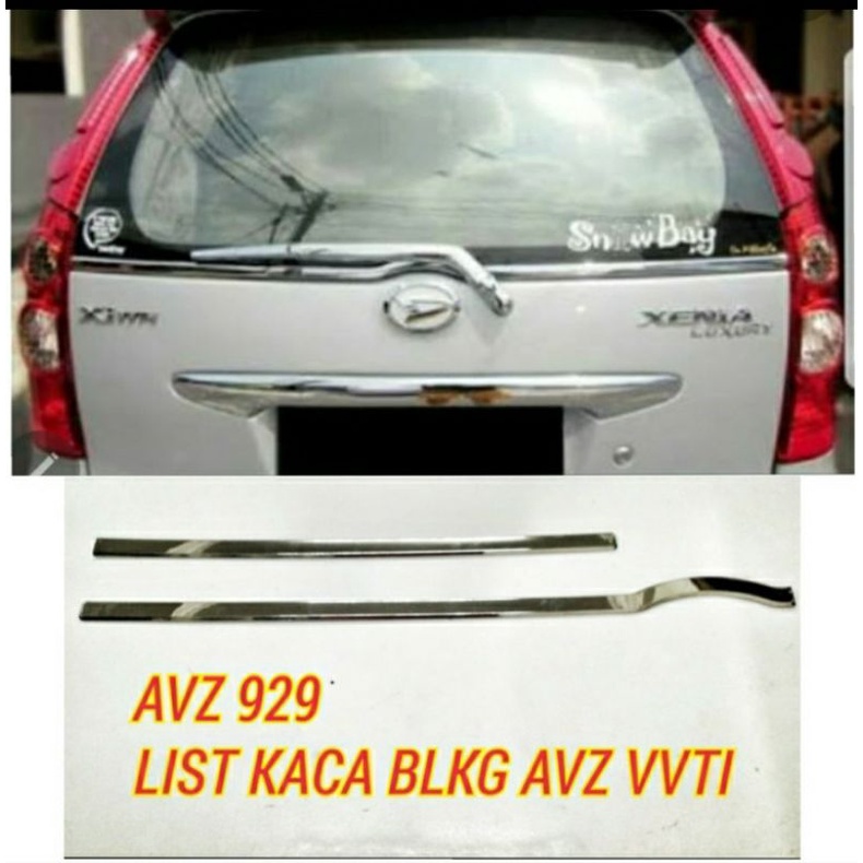 list kaca belakang chrome avanza dan xenia 2005-2011