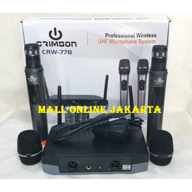 mic wireless crimson crw778 pegang microphone wireles handel crw 778 mikrofon handheld