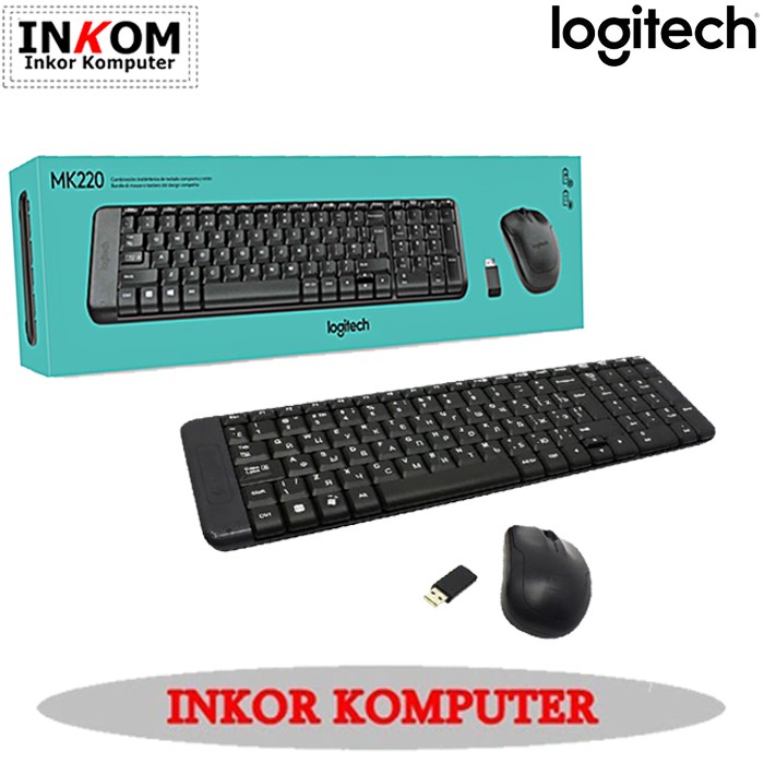 Keyboard + Mouse Logitech MK220 Wireless