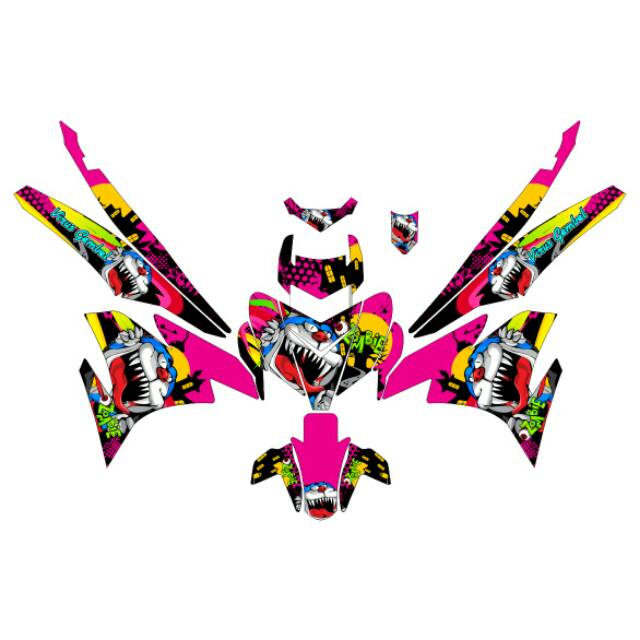 Dekal sticker decal motor mx king 150