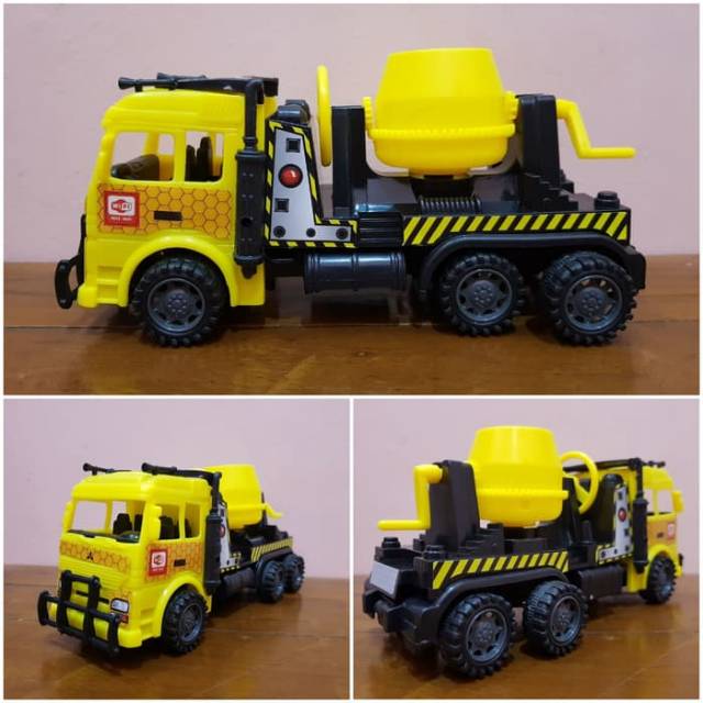 Mainan Mobil Truk Molen - Mainan Anak Edukasi Mobil Truk Molen Kontruksi