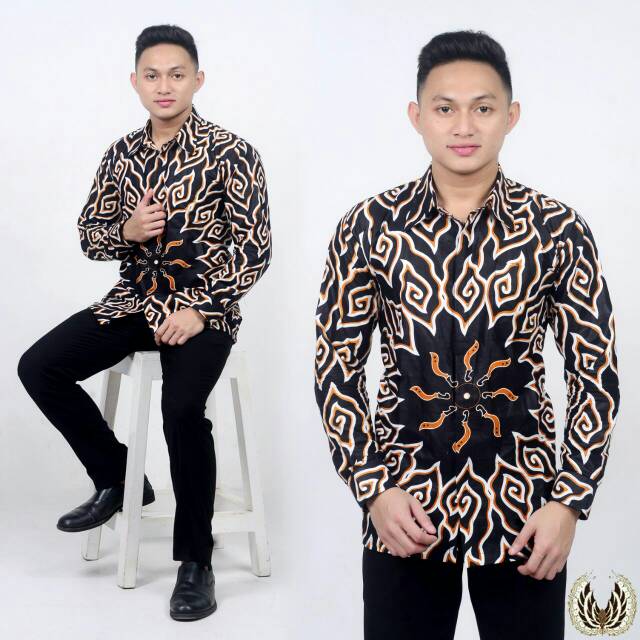 Kemeja Batik  Pria  Motif Ridwan Kamil Terlaris M L XL 