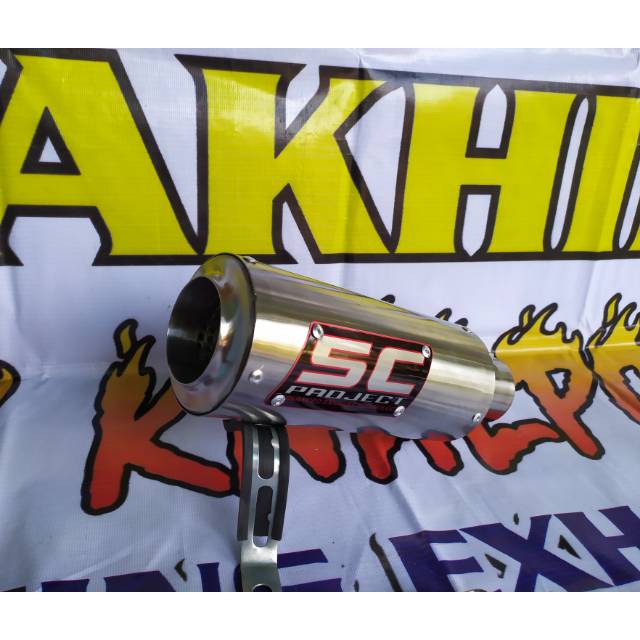 KNALPOT SC PROJEC SELENCER ONLY VIXION BYSON R15 GSX SATRIA FU SONIC JUPITER MX BYSON DLL